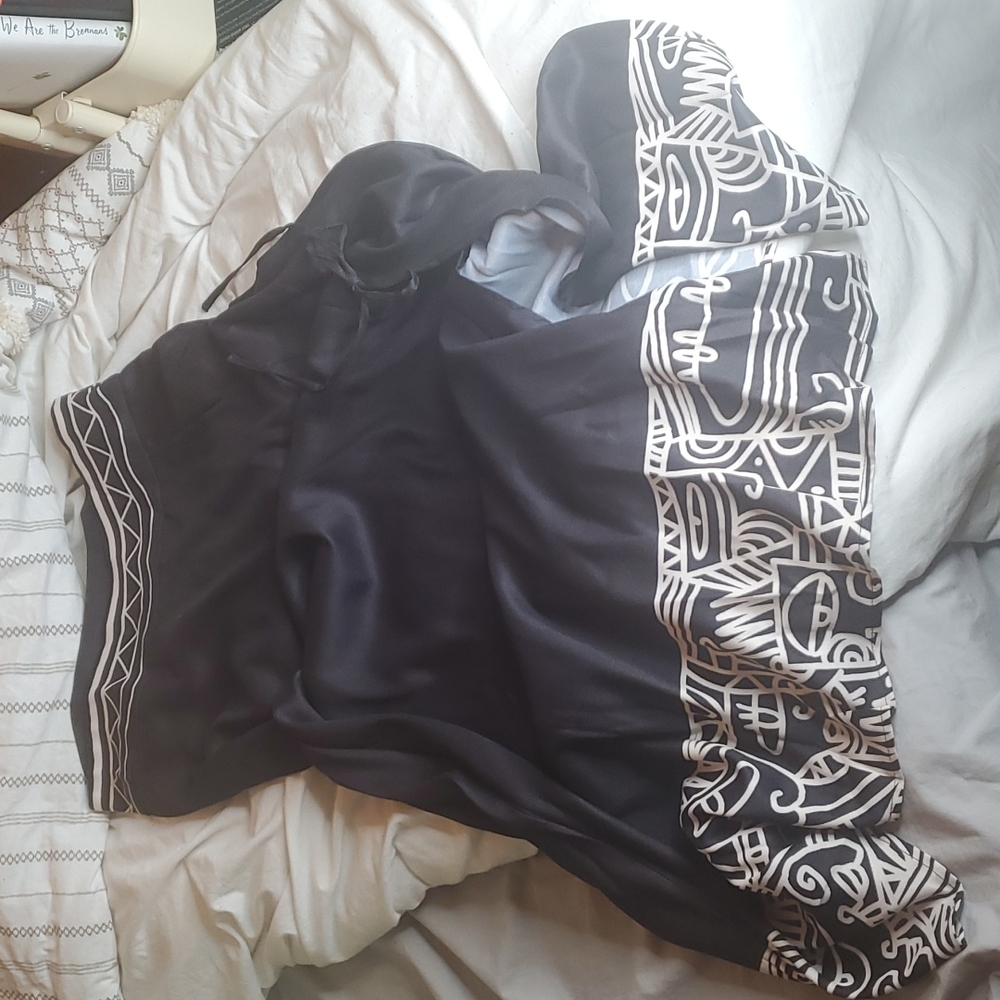 Shein black maxi skirt